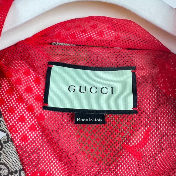 NWT Gucci Men's Les Pommes Nylon Jacket Size 44 - Picture 14 of 16